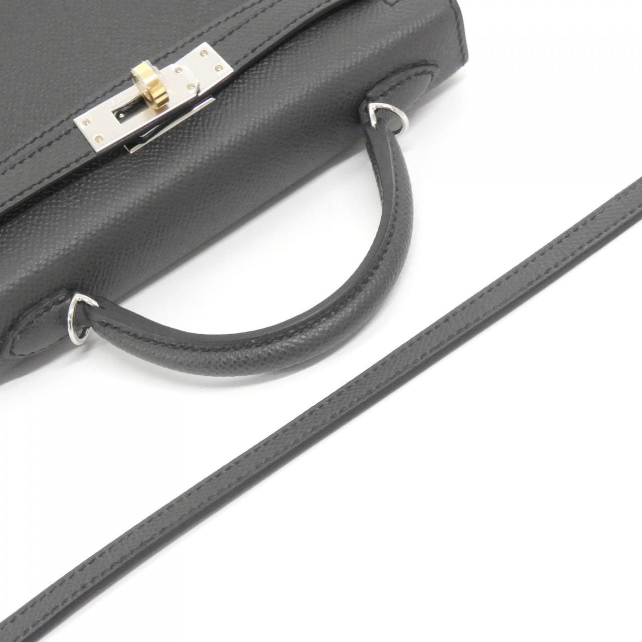 HERMES Kelly 086478CT Handbag Lambskin 4