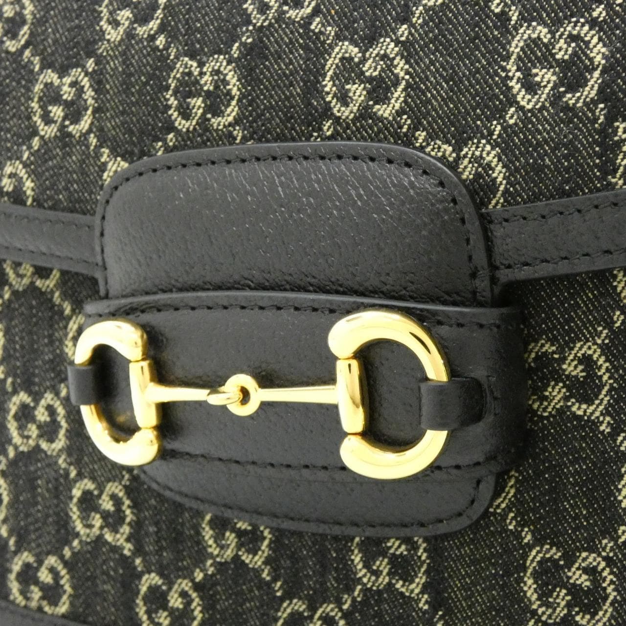 GUCCI Horsebit 1955 602204 UN3BG 肩背包 牛仔布 4