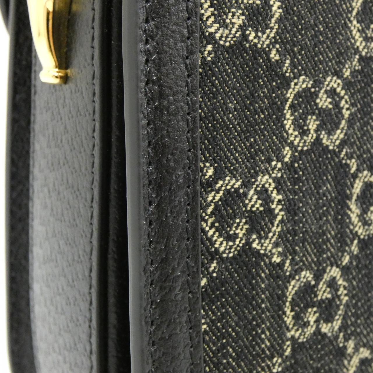 GUCCI Horsebit 1955 602204 UN3BG 肩背包 牛仔布 5