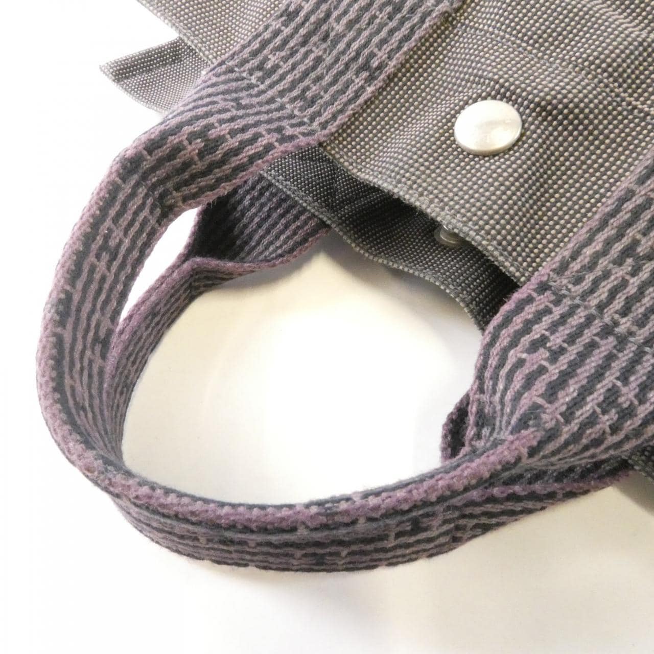 HERMES 101056M 手提包 帆布 4