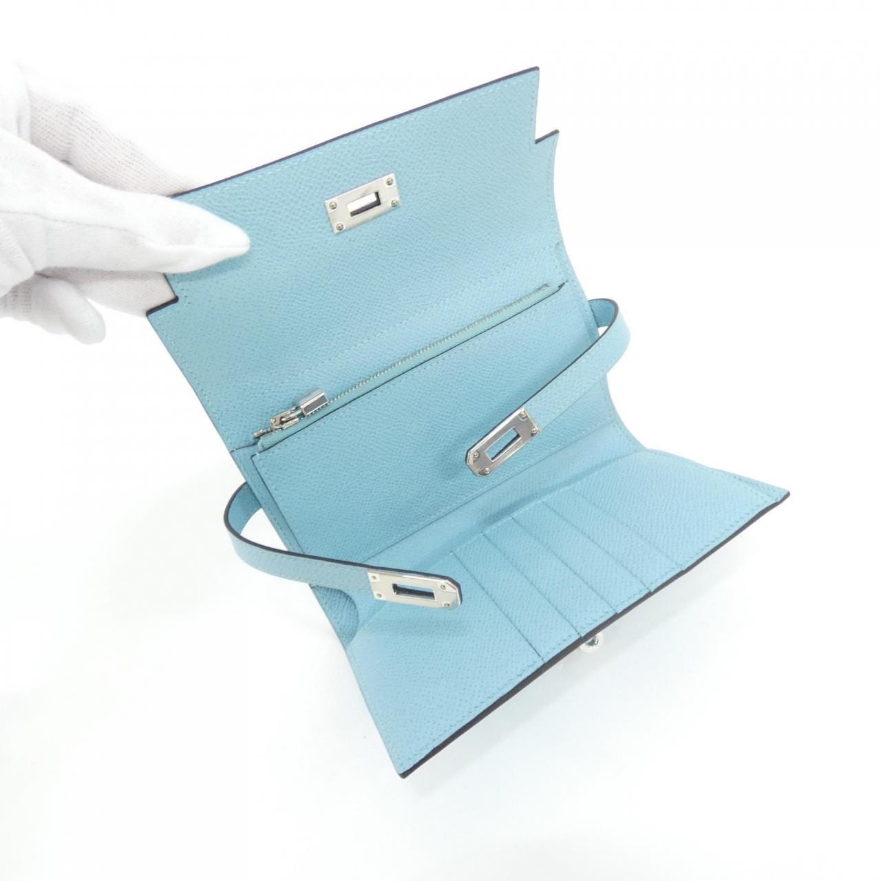 HERMES Kelly 054750CK 銀包 Epsom 4