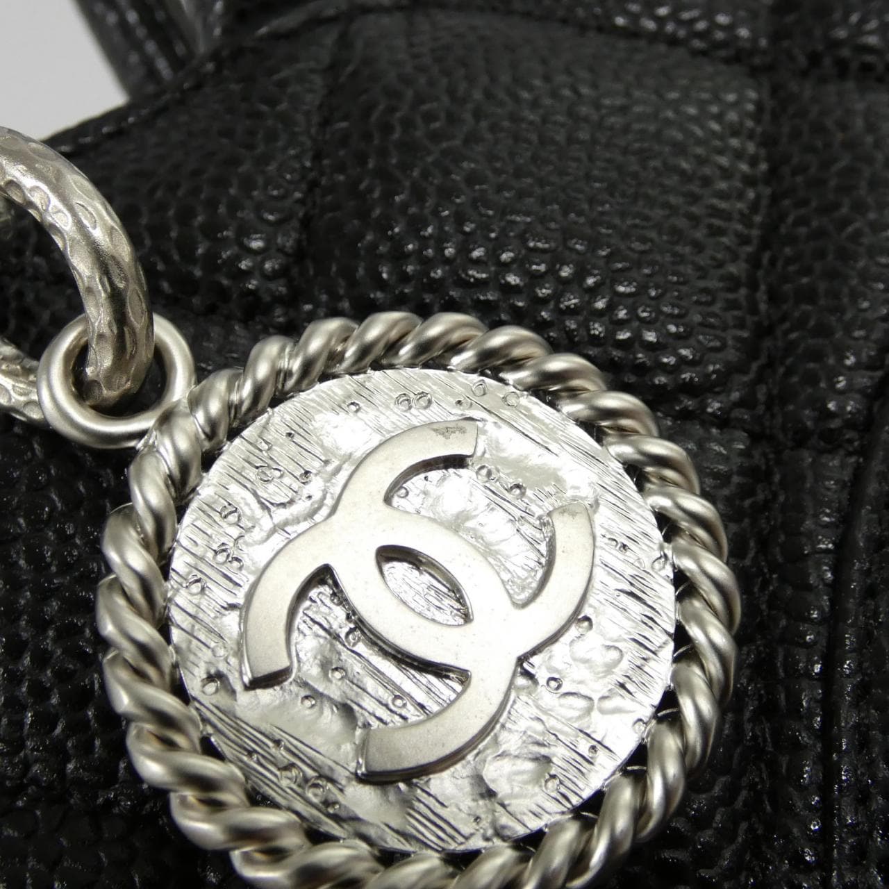 CHANEL Matelasse 1804 Handbag Grained Calfskin 4