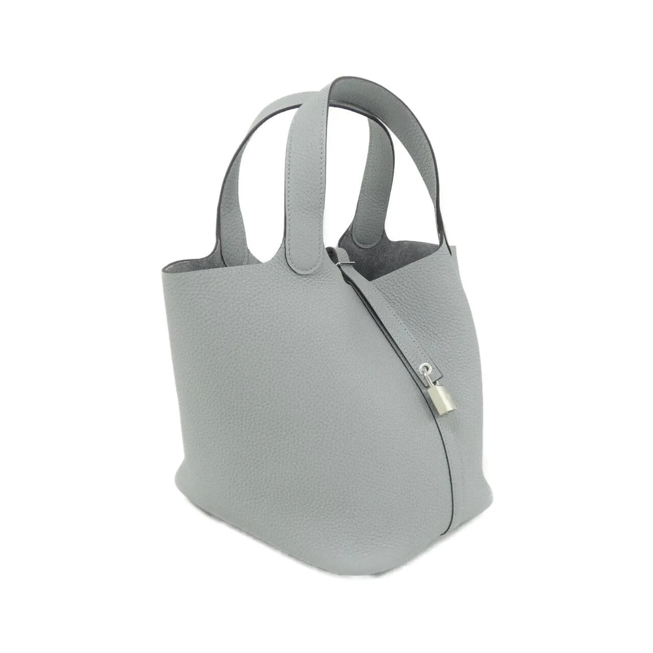 HERMES Picotin 060991CK Handbag Clemence