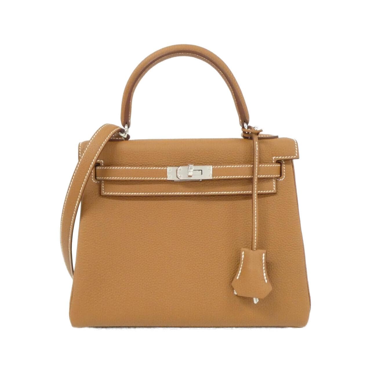 HERMES Kelly 044624CK Handbag Togo