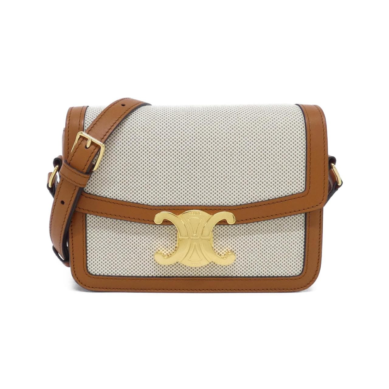 CELINE Triomphe 188882BGI Shoulder Canvas