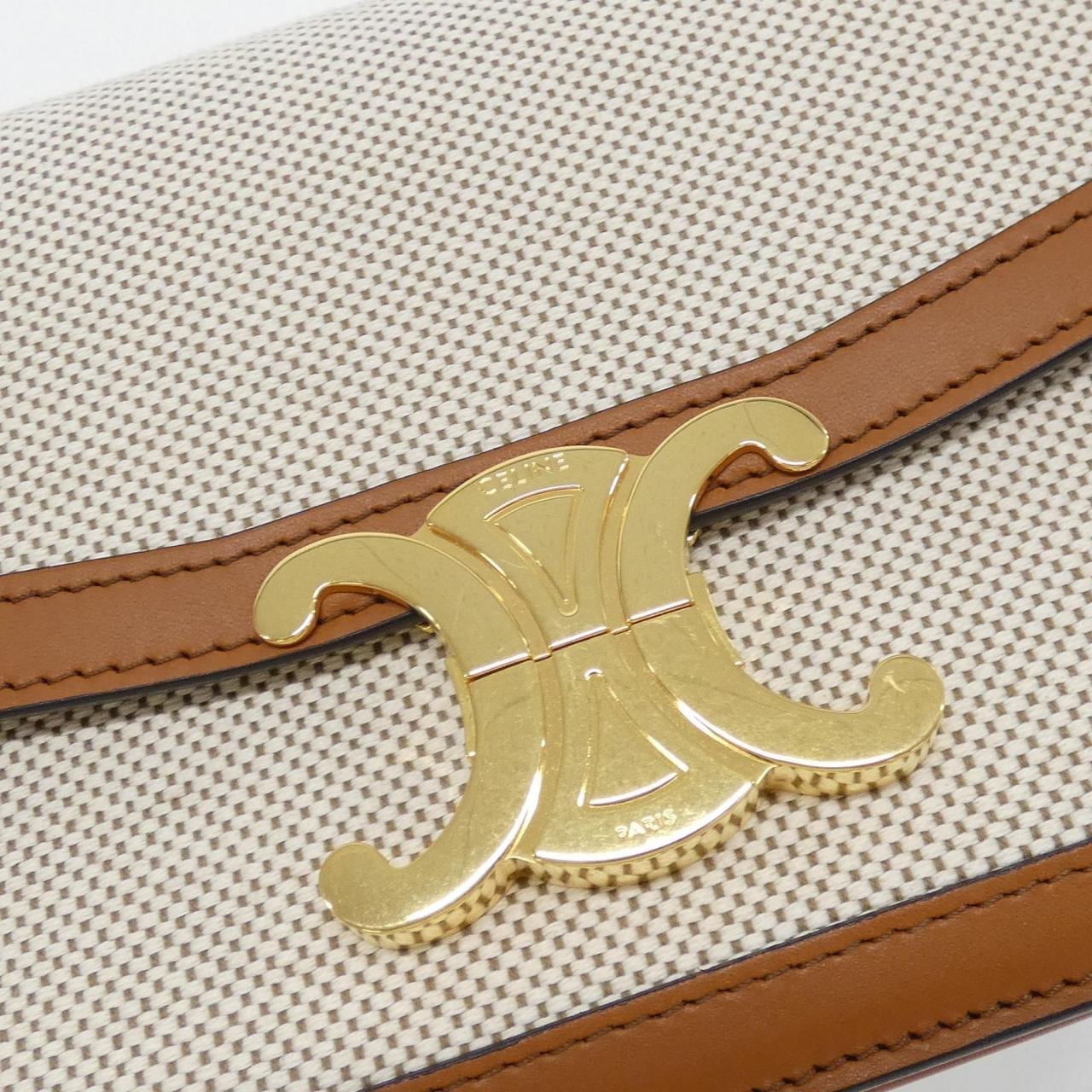 CELINE Triomphe 188882BGI Shoulder Canvas 4