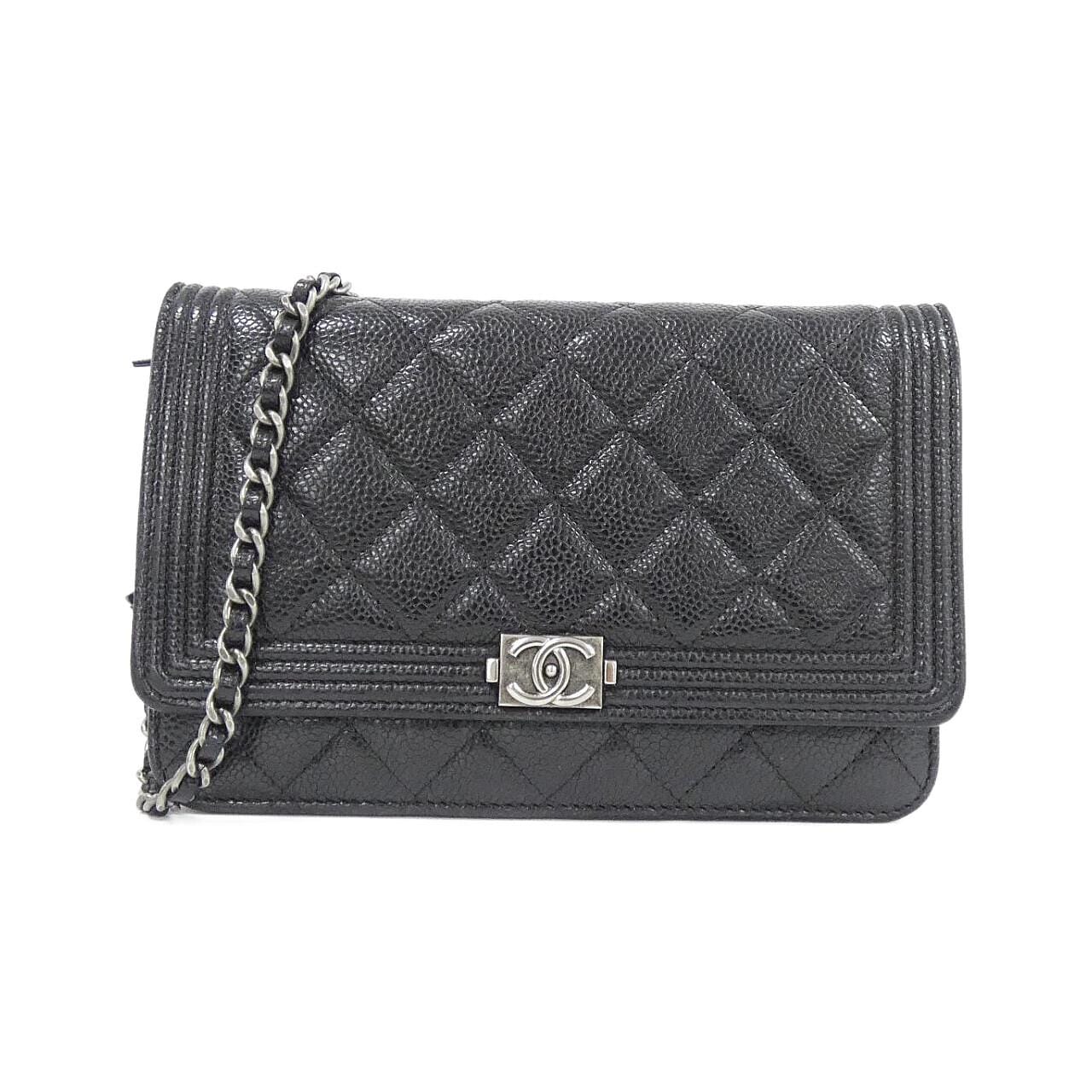 CHANEL Boy Chanel 80287 Wallet Grained Calfskin