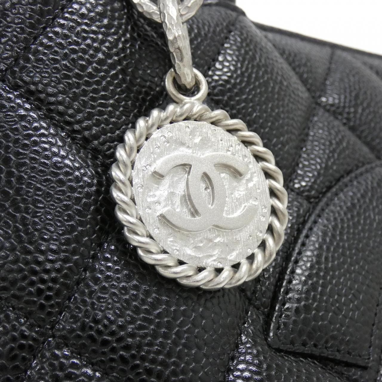 CHANEL Matelasse 1804 Handbag Grained Calfskin 5