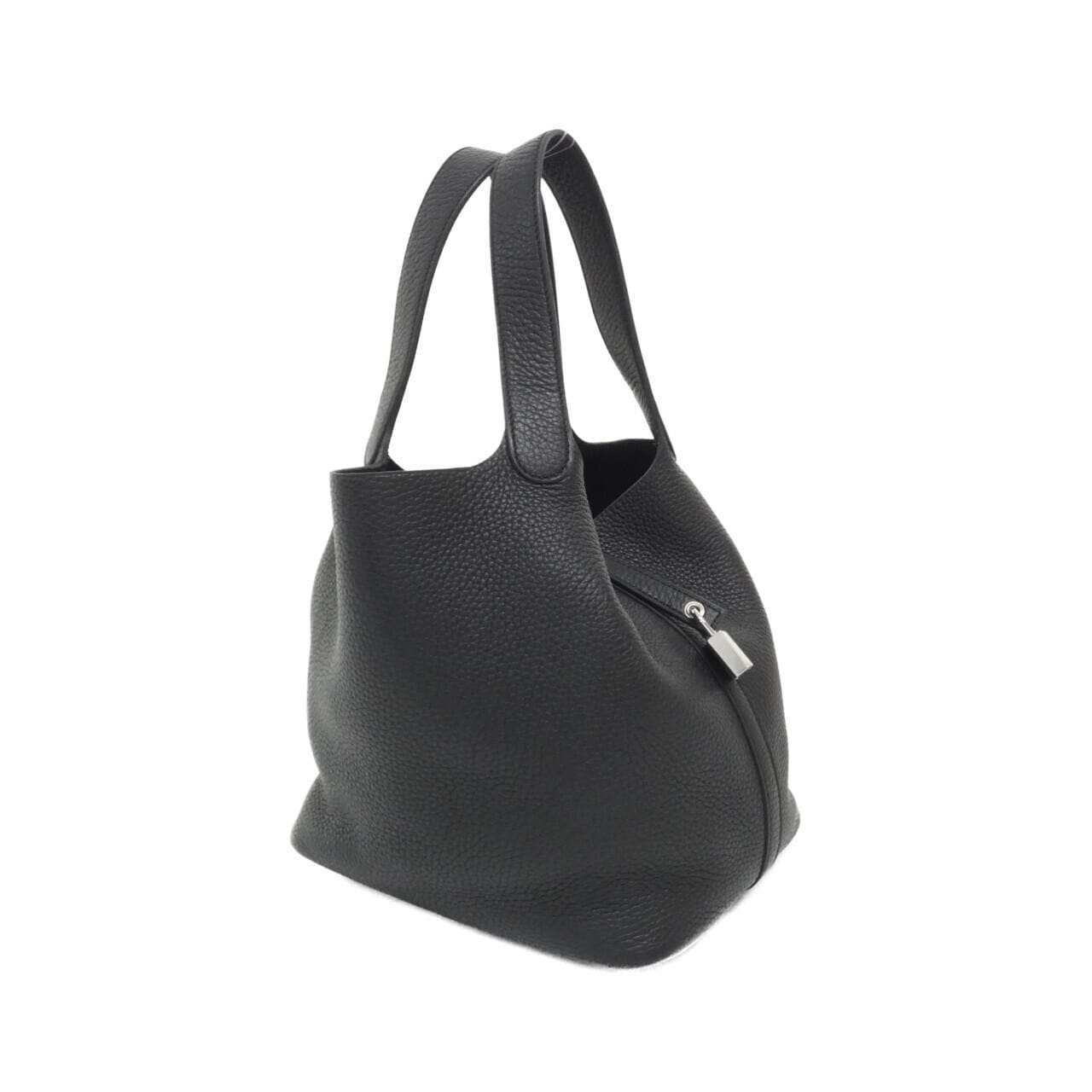 HERMES Picotin 060991CK Handbag Clemence