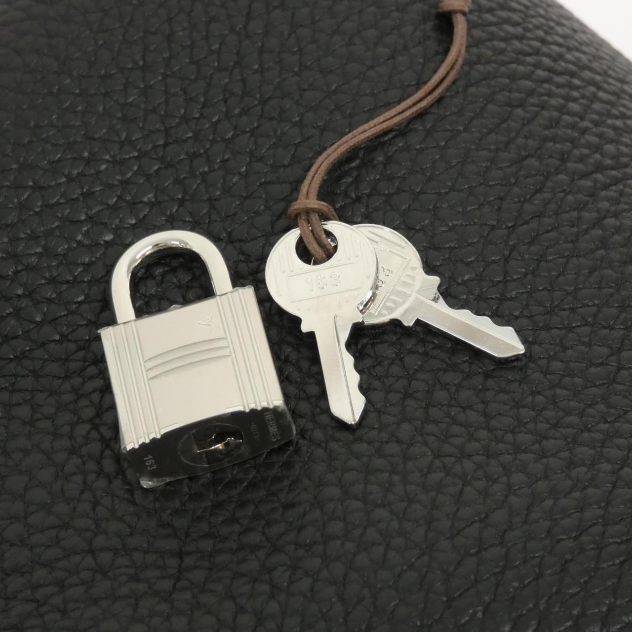 HERMES Picotin 060991CK Handbag Clemence 4
