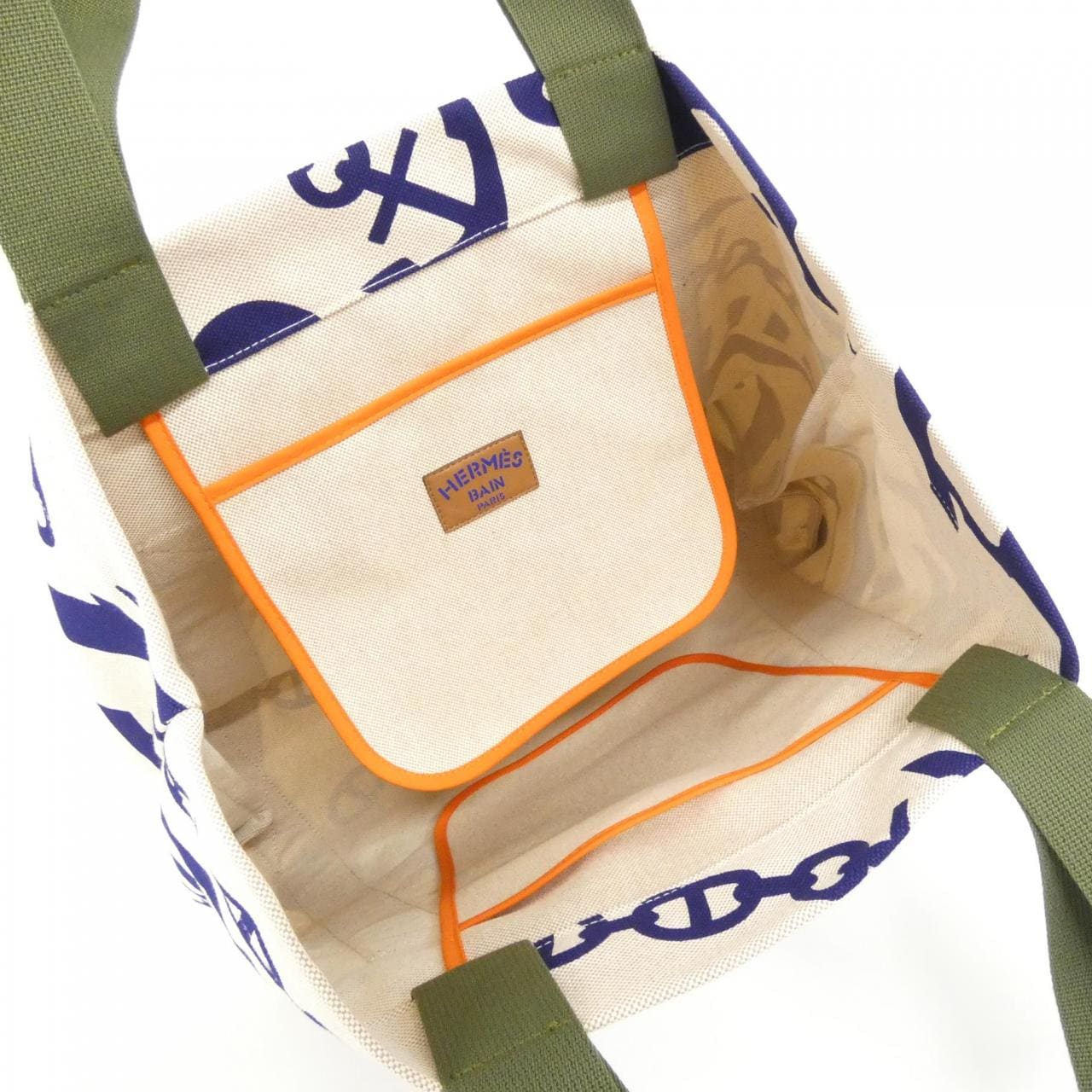 HERMES 103962M Handbag Canvas 4