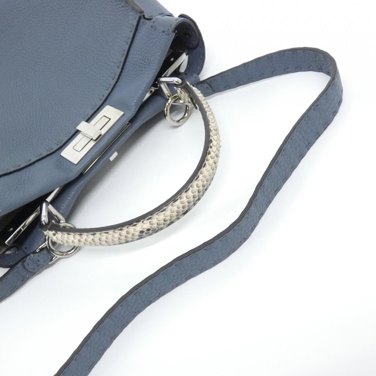 FENDI Peekaboo 8BN290 5QK 手提包 蟒蛇皮 5