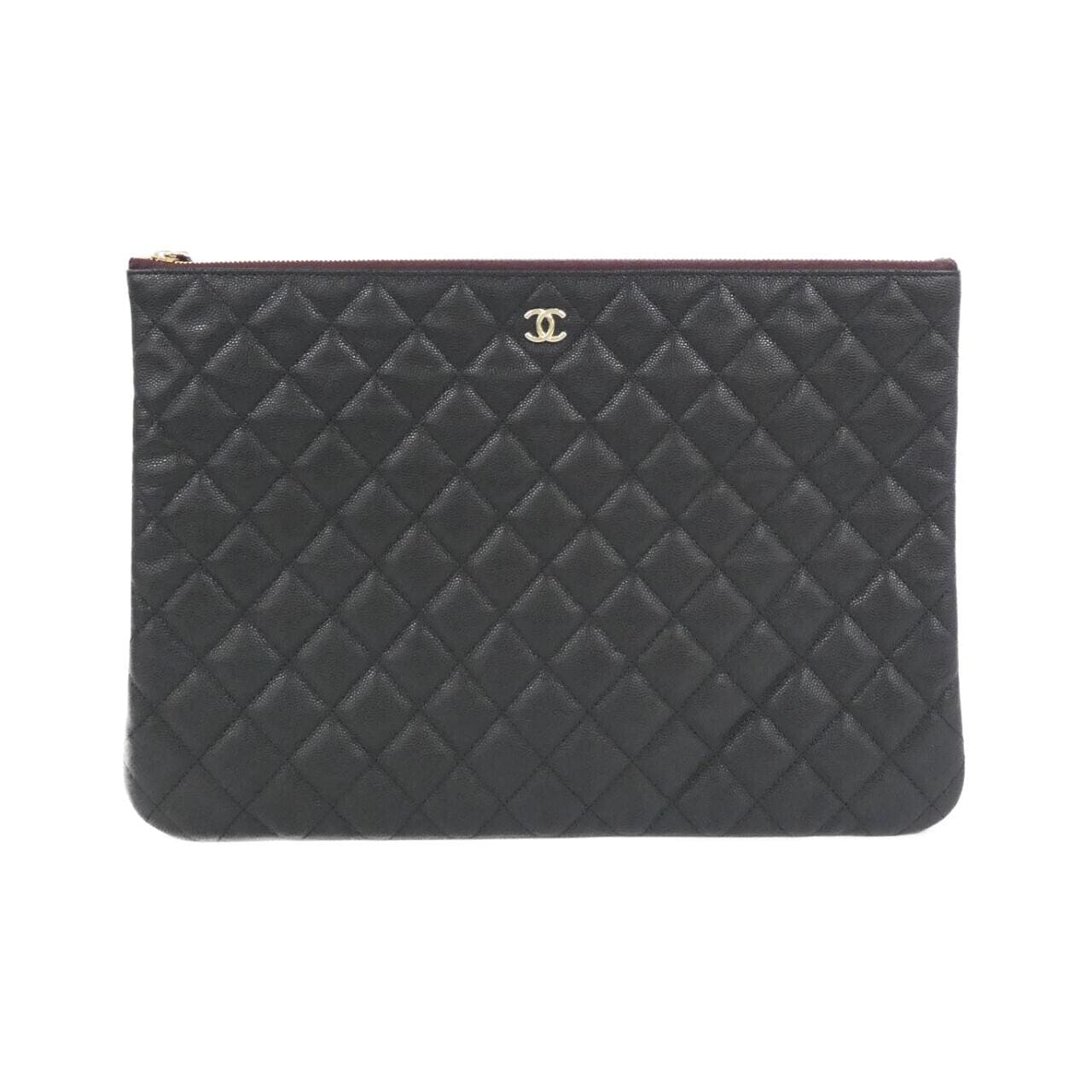 CHANEL 82552 Pouch Grained Calfskin