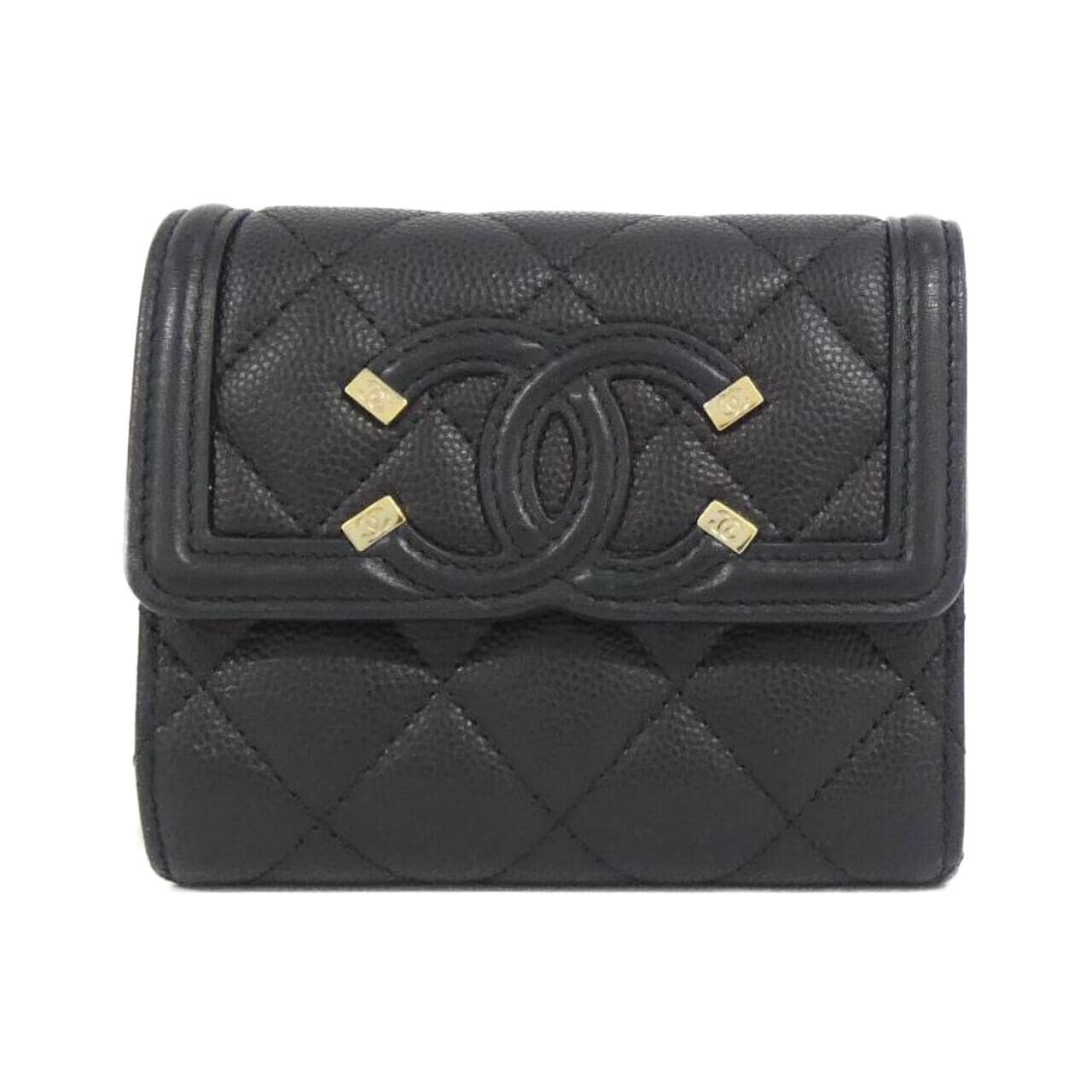 CHANEL Timeless Classic AP0375 Wallet Grained Calfskin