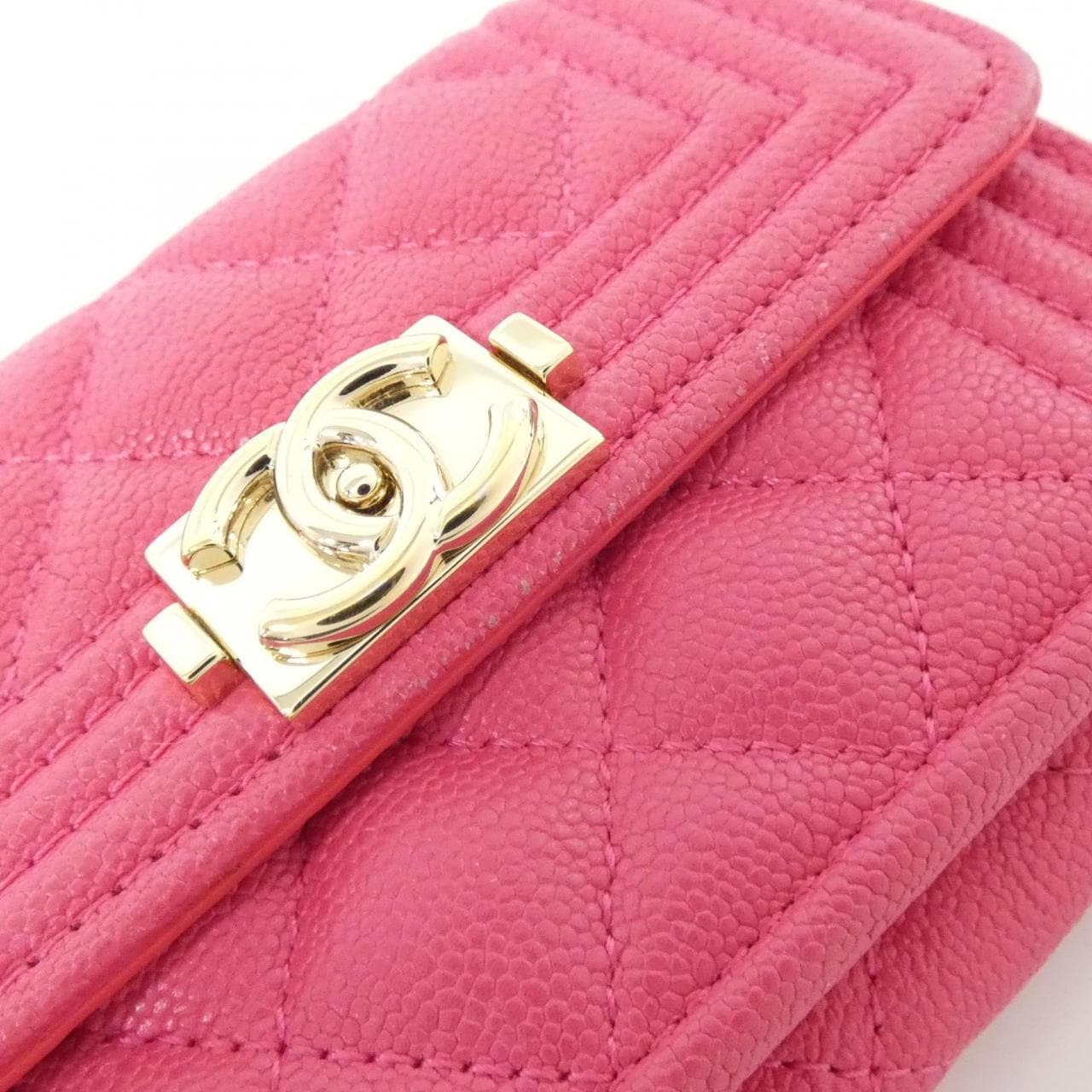CHANEL Boy Chanel 84432 Wallet Grained Calfskin 5