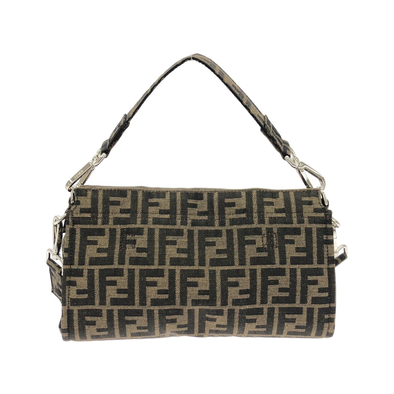 FENDI Baguette 8BH418 AR2F Handbag Canvas 2