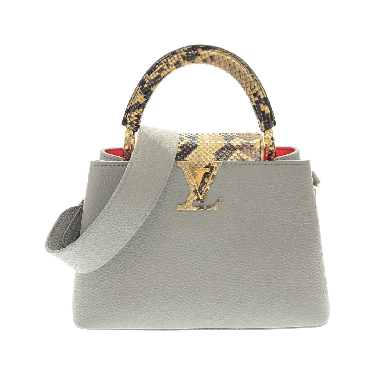 LOUIS VUITTON Capucines N82068 Handbag Leather