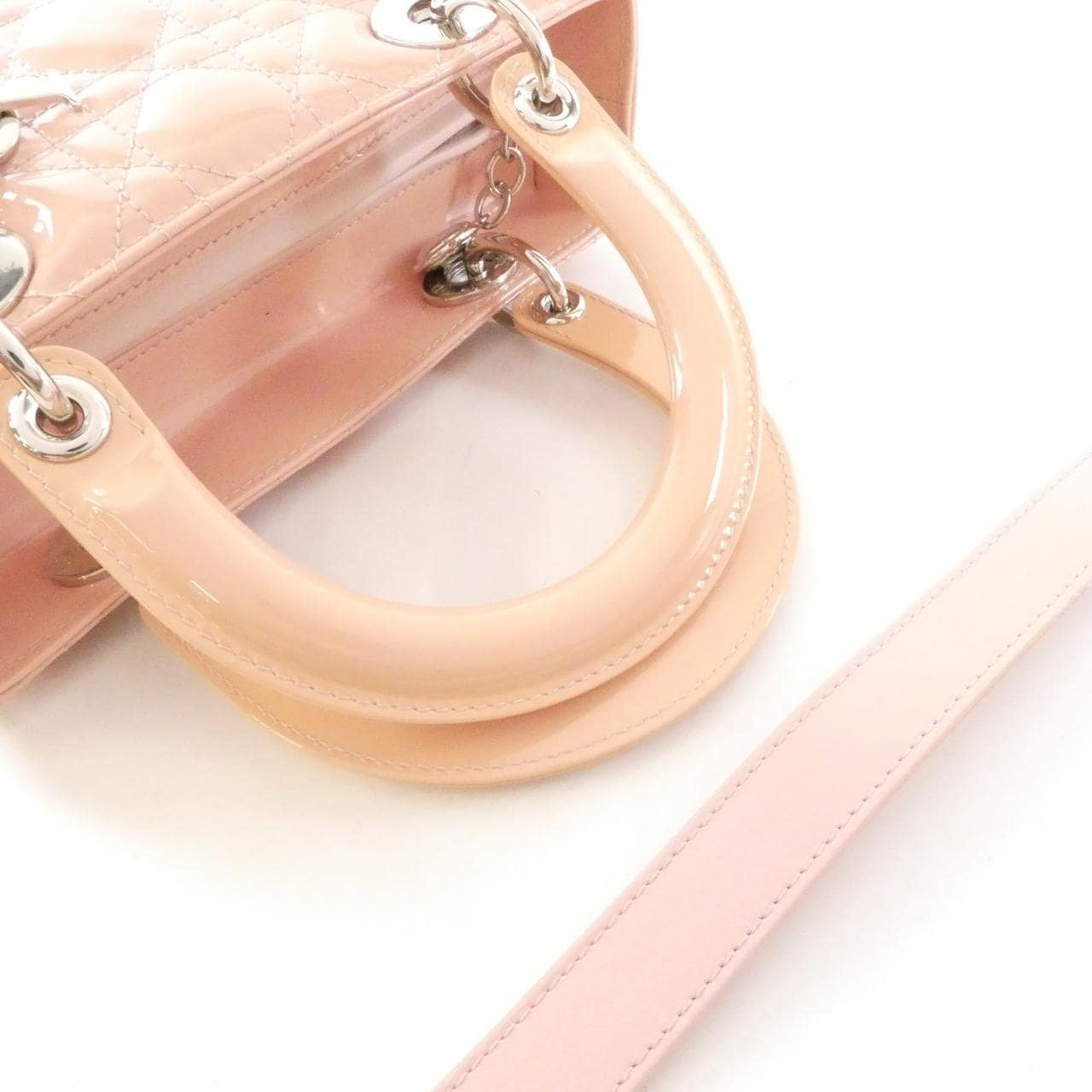 DIOR Lady Dior VRB44551 手提包 漆皮 5