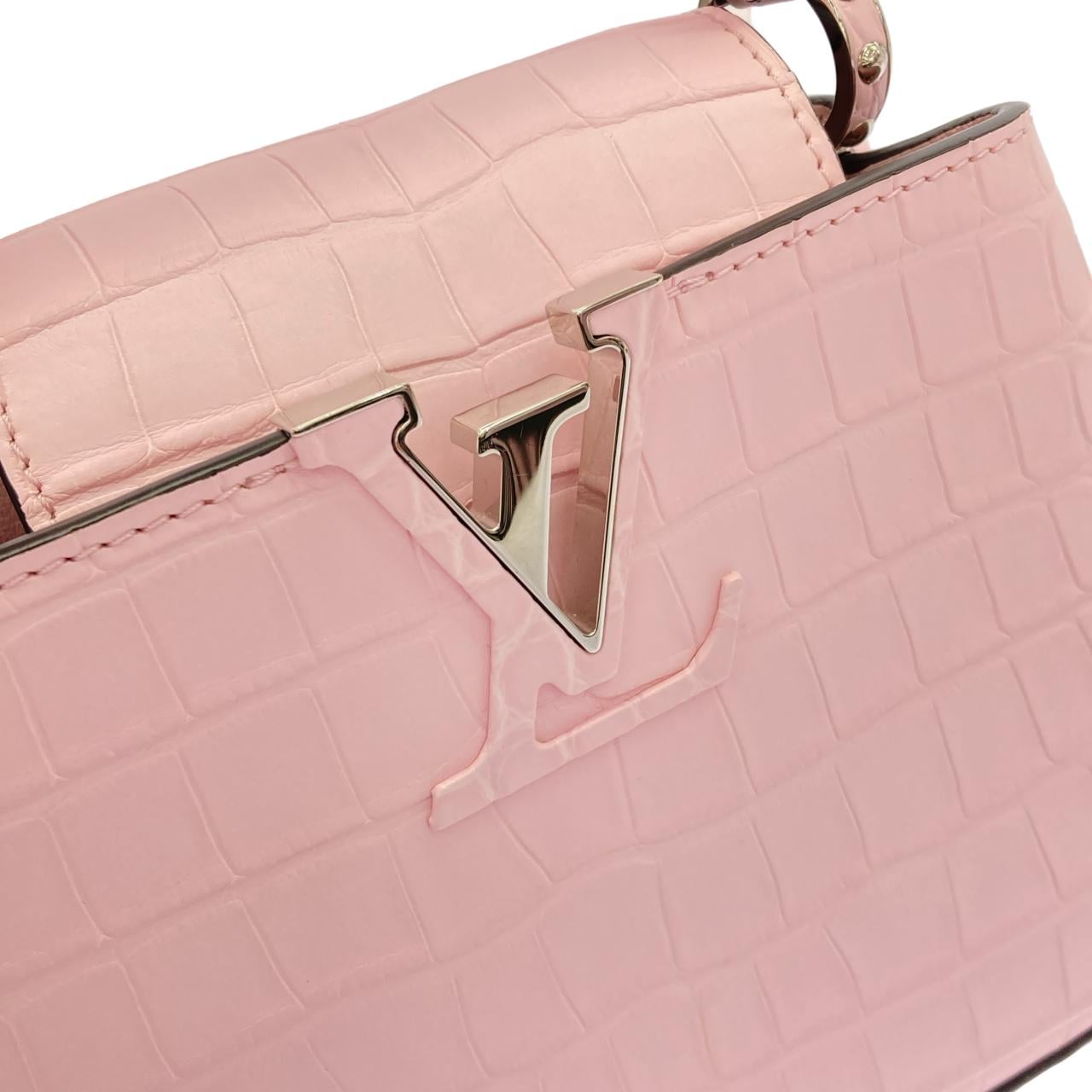 LOUIS VUITTON Capucines N83158 Handbag Leather 5