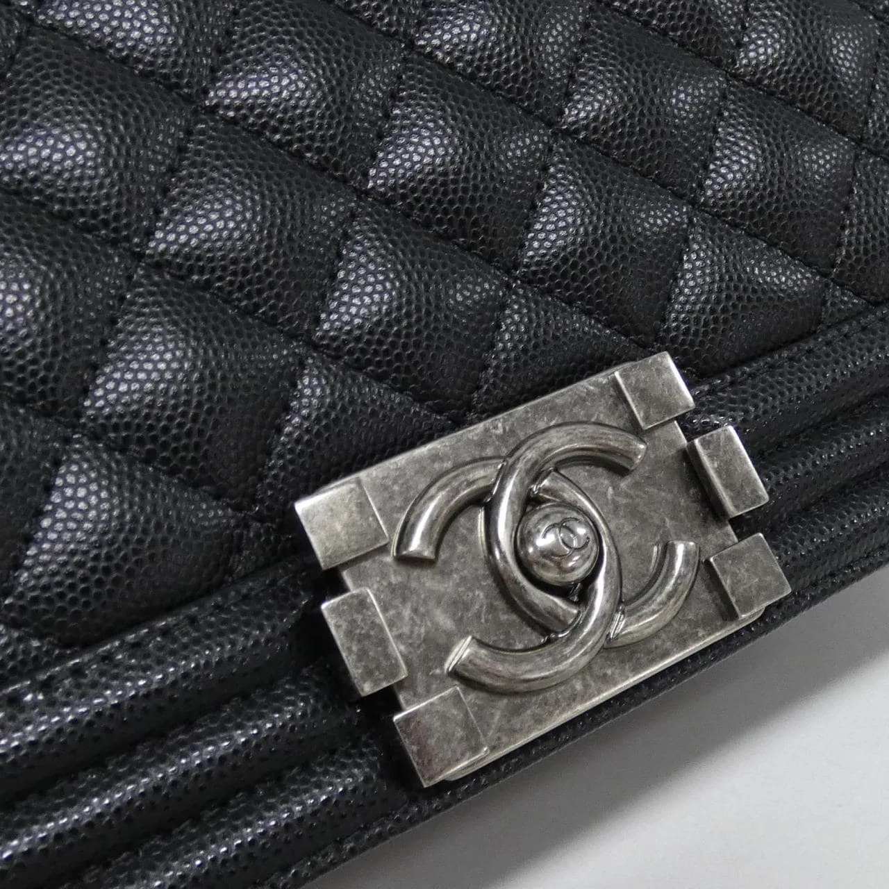 CHANEL Boy Chanel 67086 Shoulder Grained Calfskin 5