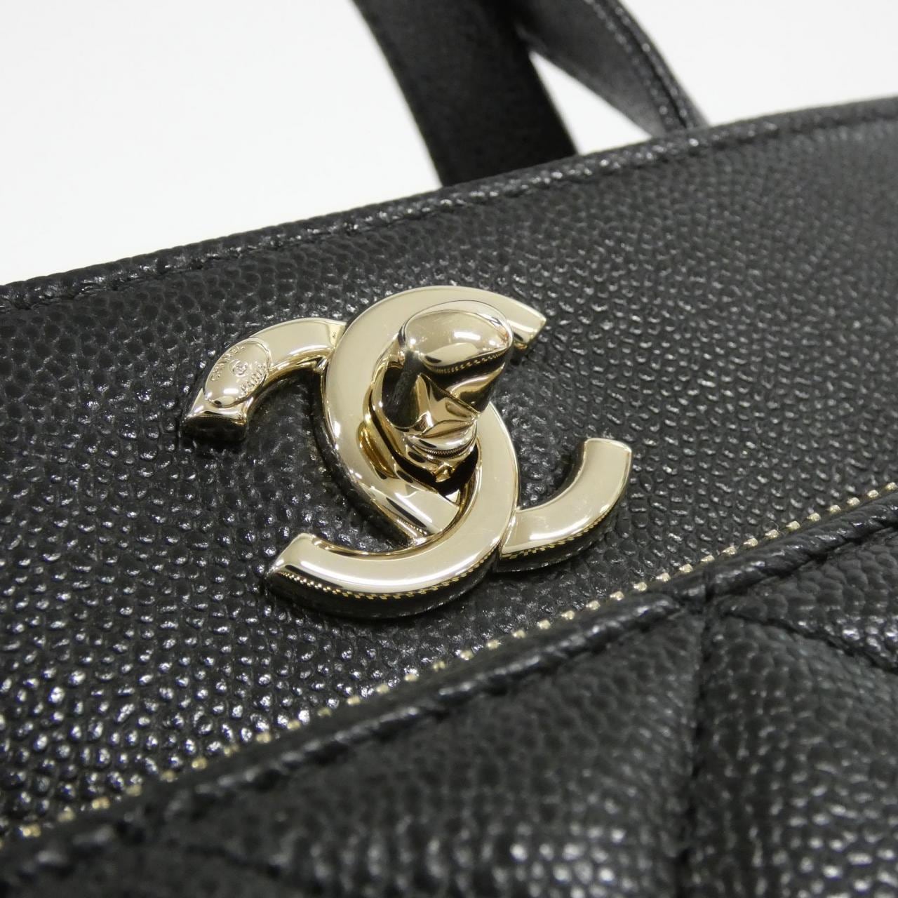 CHANEL 93750 Handbag Grained Calfskin 4