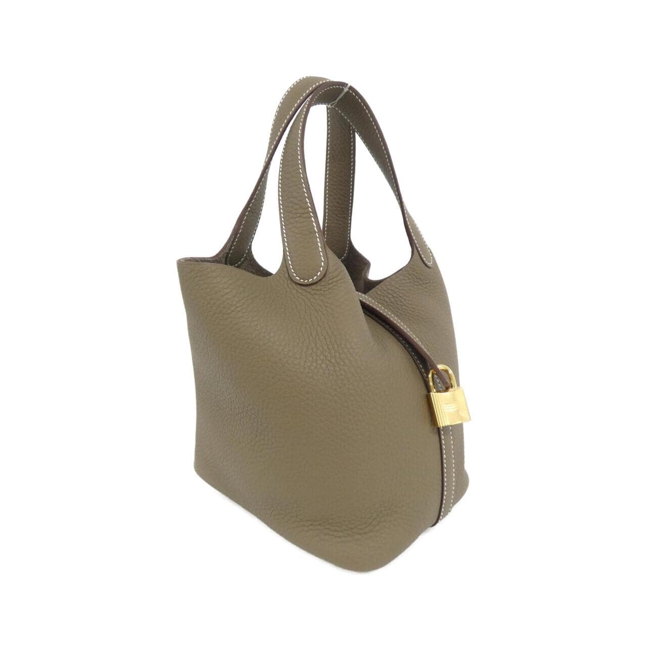 HERMES Picotin 056289CC Handbag Clemence