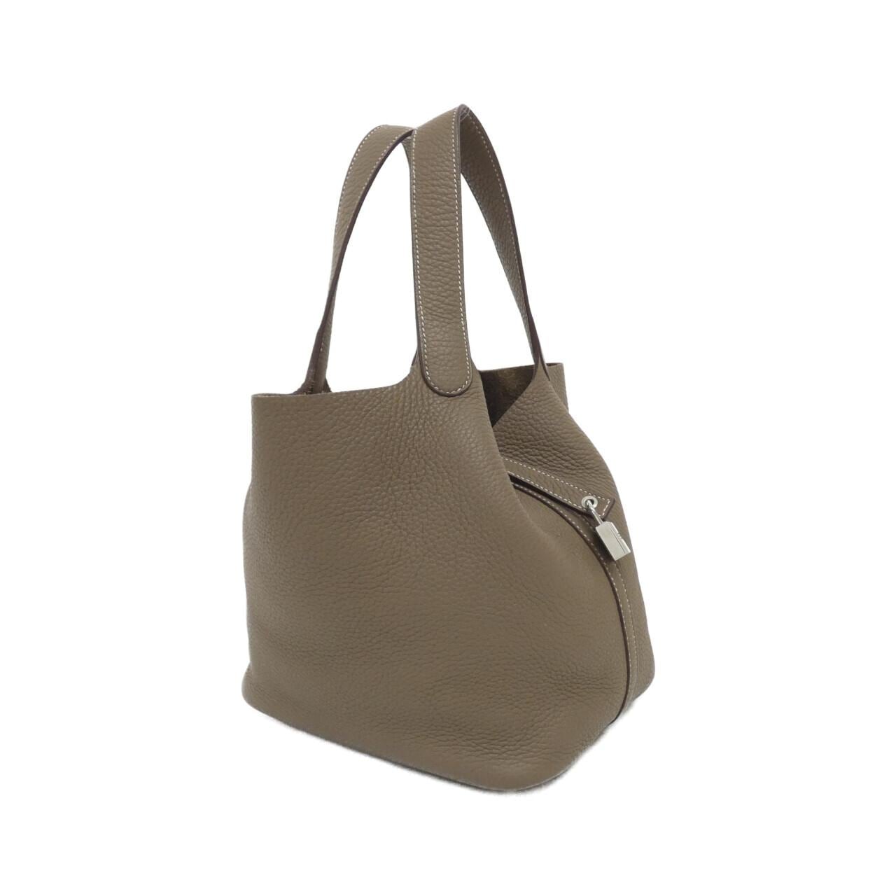 HERMES Picotin 060991CK Handbag Clemence