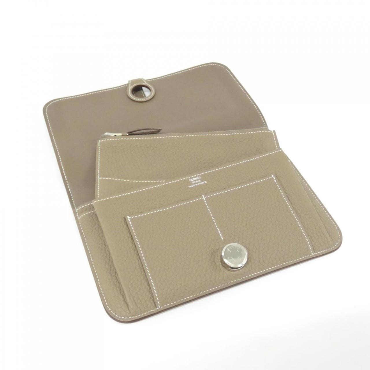 HERMES 043070CK 銀包 Togo 3
