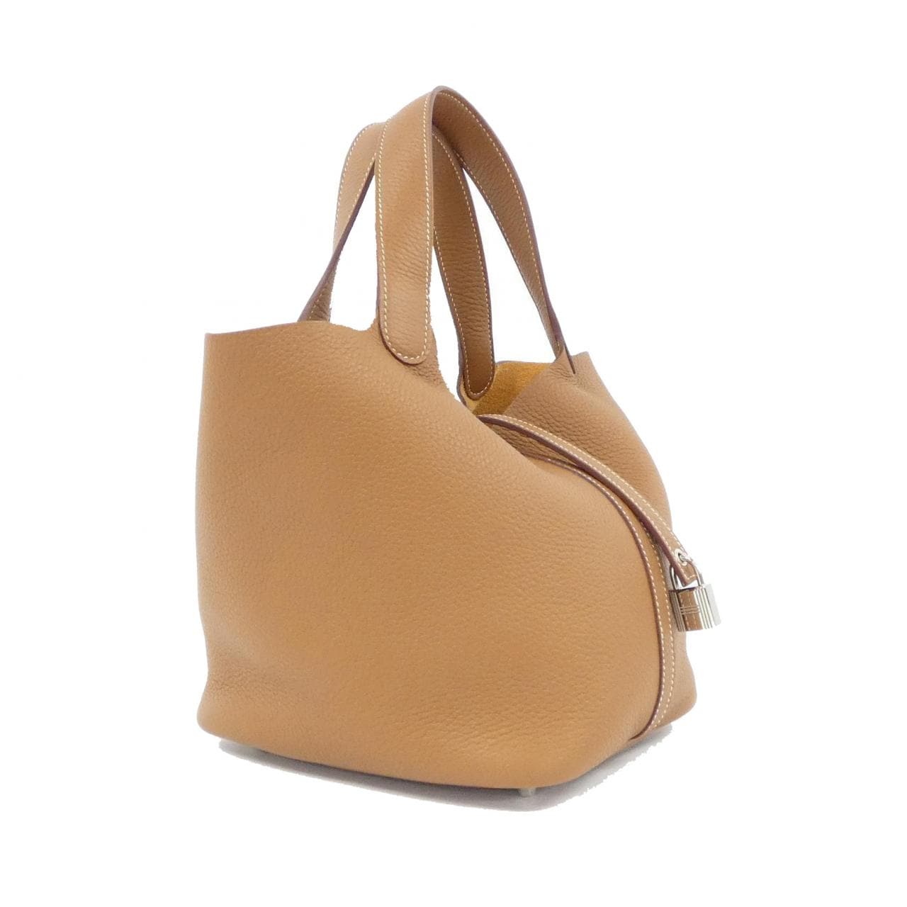 HERMES Picotin 060991CK Handbag Clemence