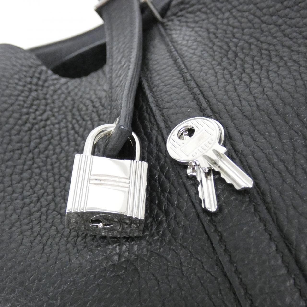 HERMES Picotin 060991CK Handbag Clemence 5