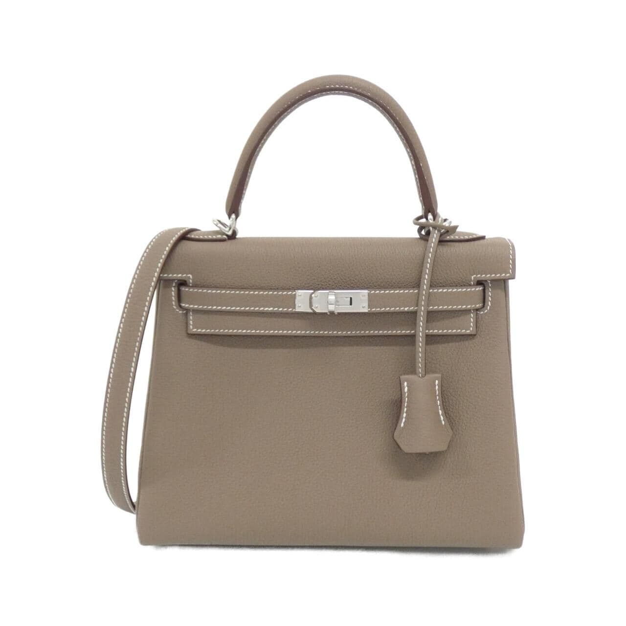 HERMES Kelly 044624CK Handbag Togo