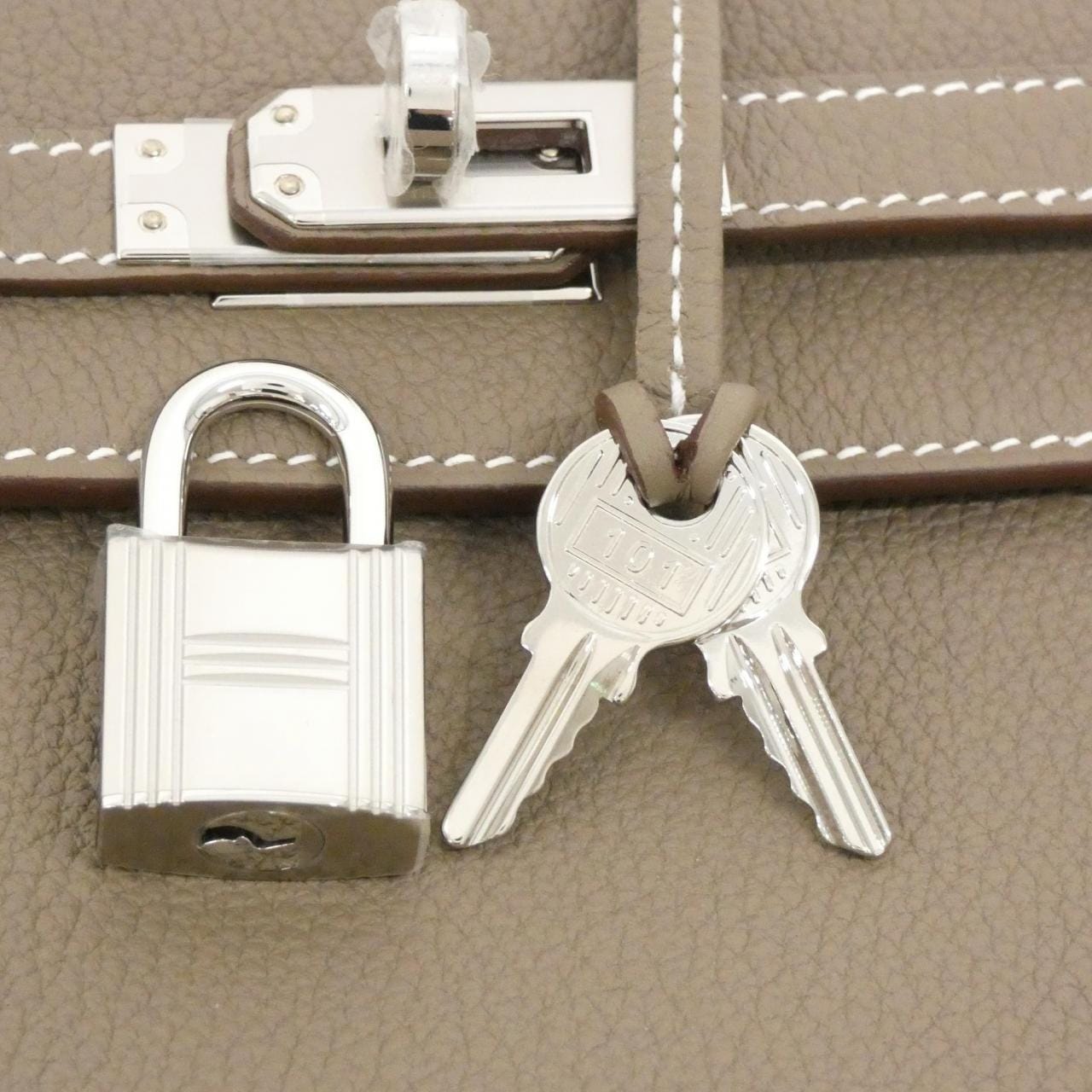 HERMES Kelly 044624CK Handbag Togo 4