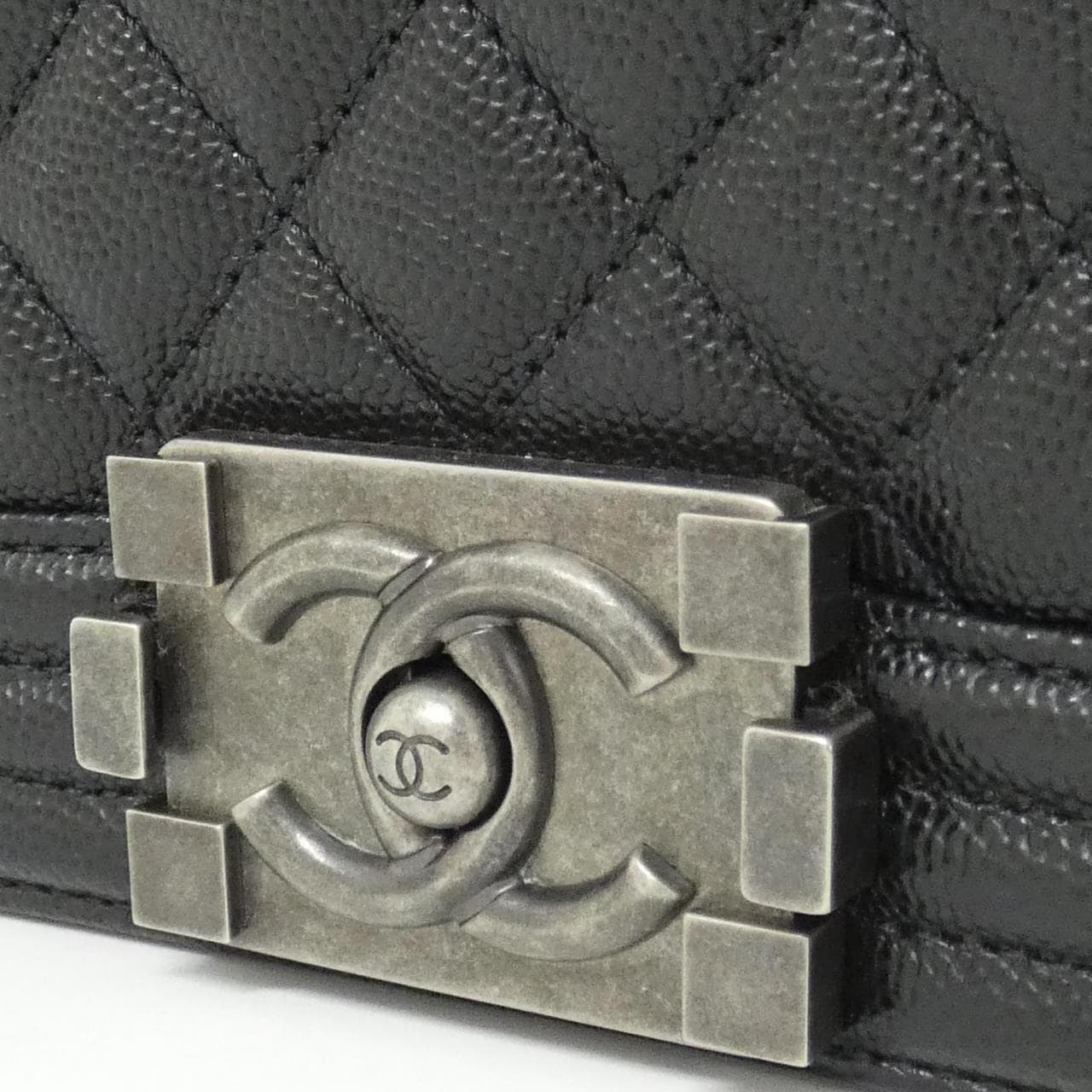 CHANEL Boy Chanel 67086 Shoulder Grained Calfskin 4