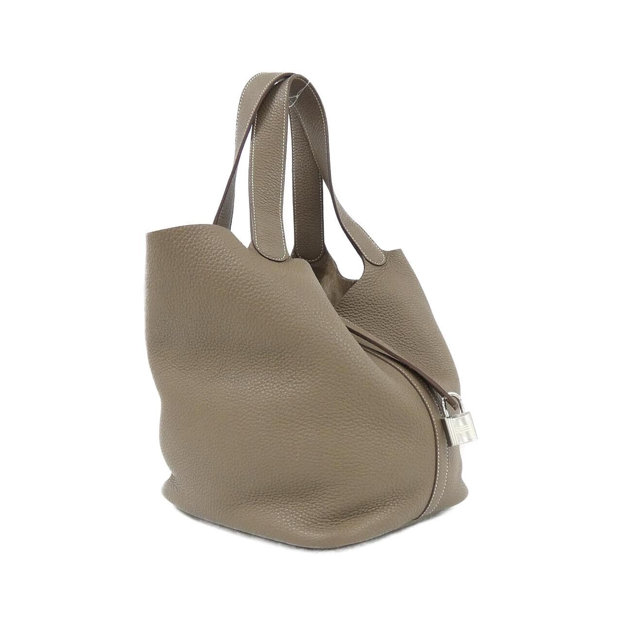HERMES Picotin 060992CK Handbag Clemence