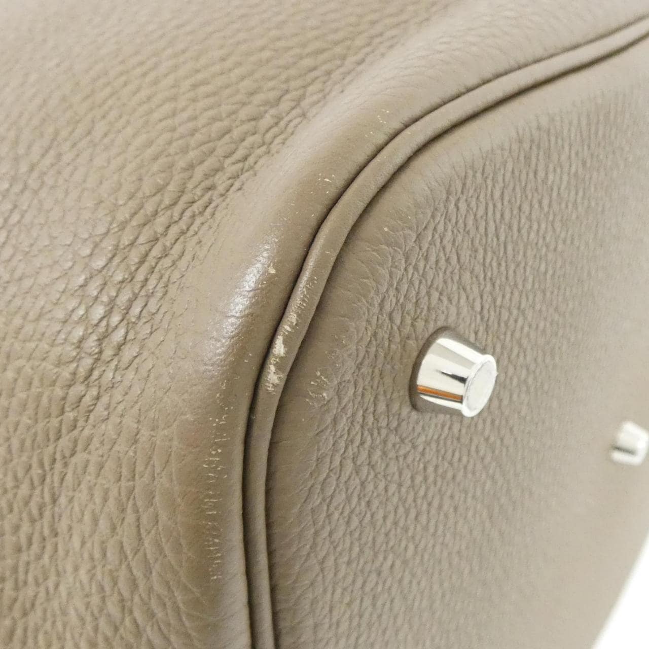 HERMES Picotin 060992CK Handbag Clemence 3