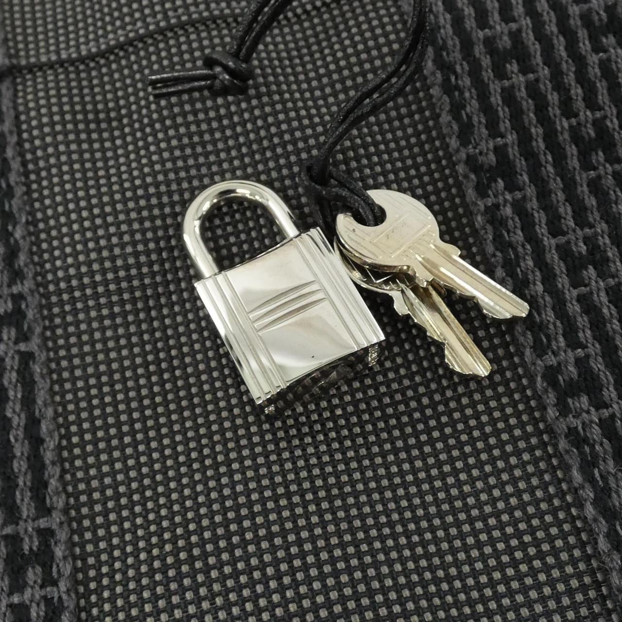 HERMES 101056M 手提包 帆布 4