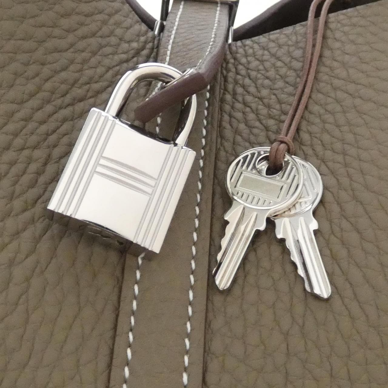 HERMES Picotin 056289CK Handbag Clemence 3