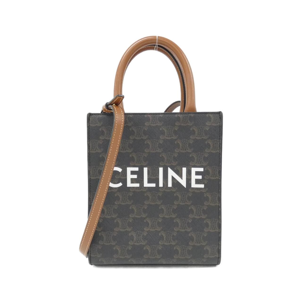 CELINE Cabas 194372BZK Handbag Canvas