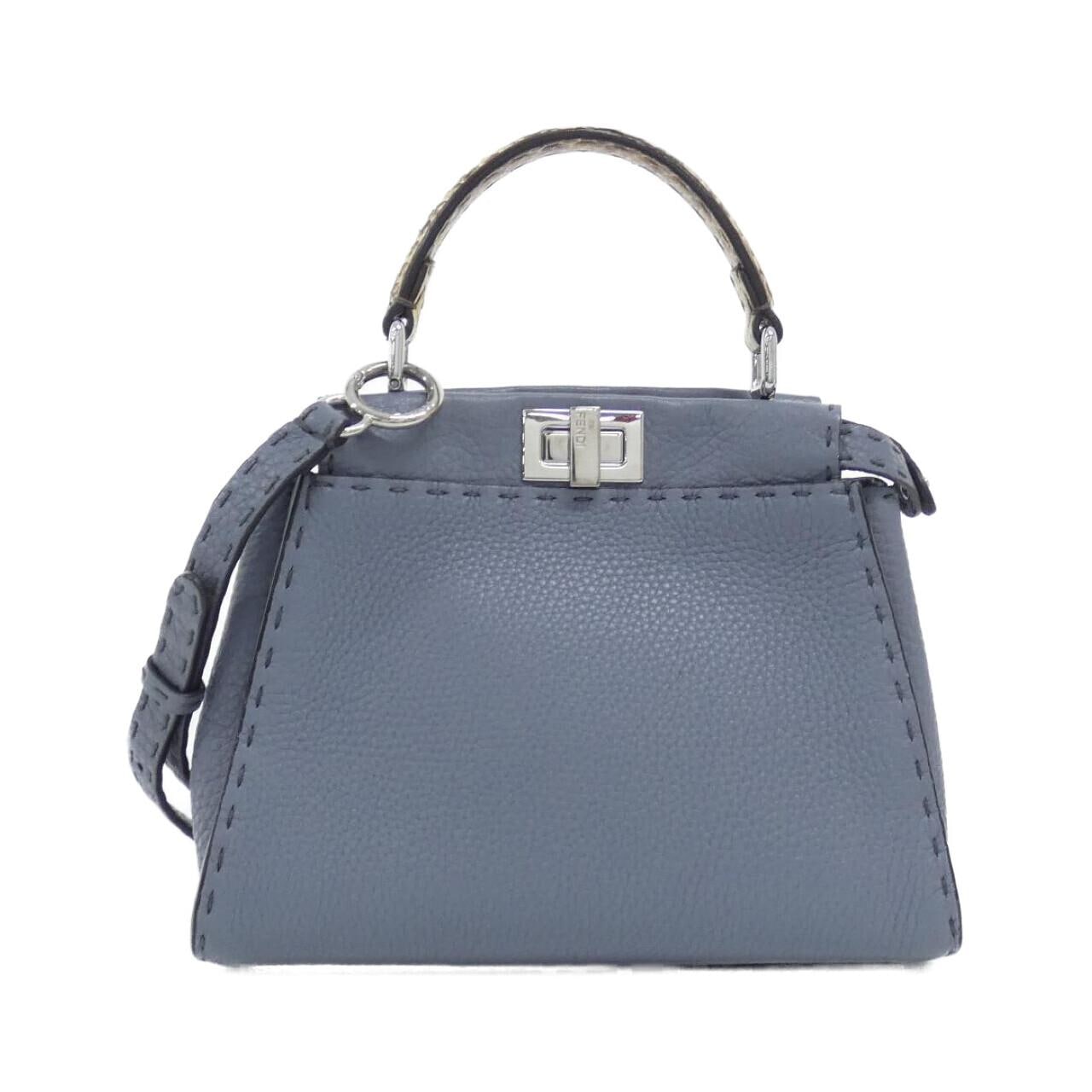 FENDI Peekaboo 8BN244 9NT Handbag Python