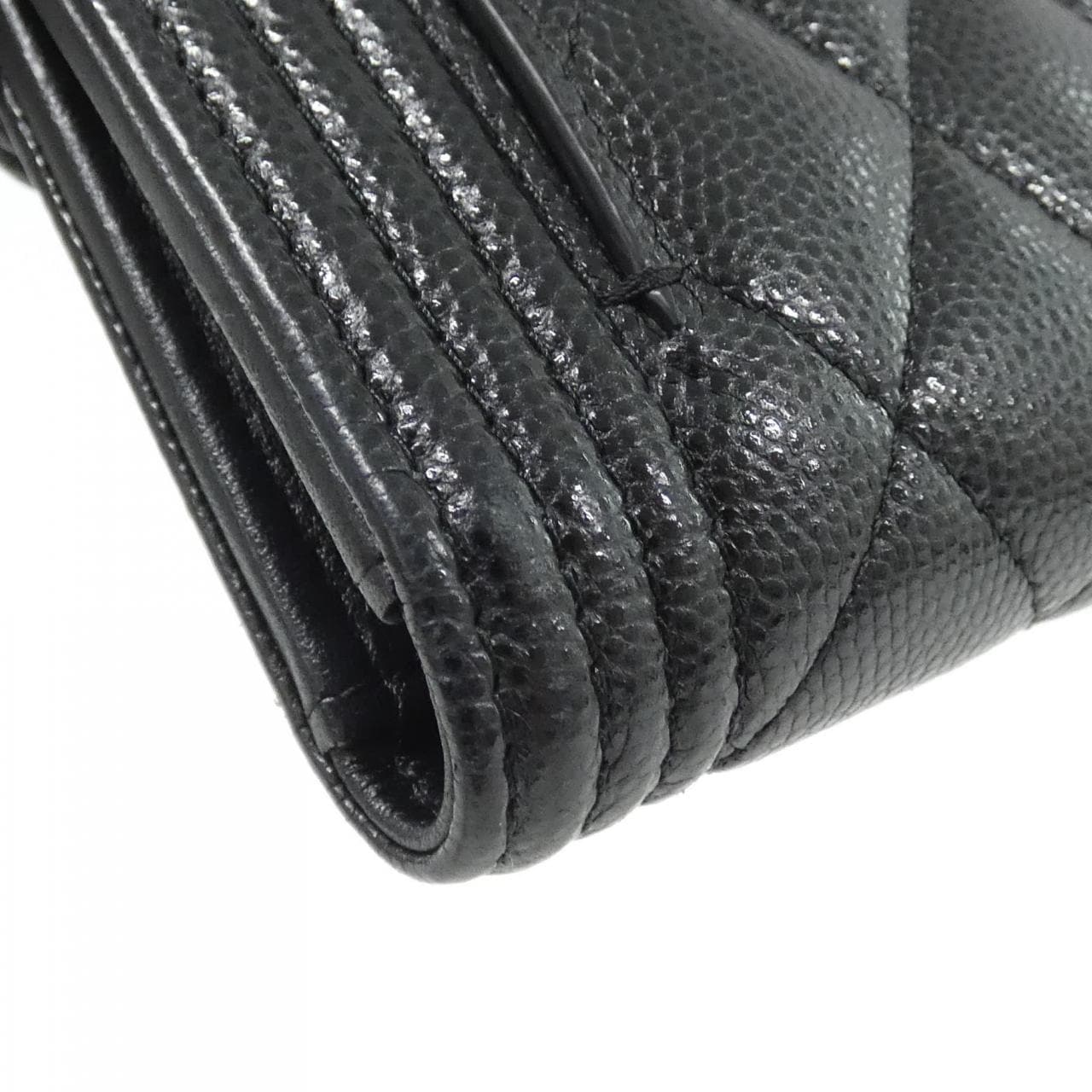 CHANEL Boy Chanel 80734 銀包 荔枝紋牛皮 4
