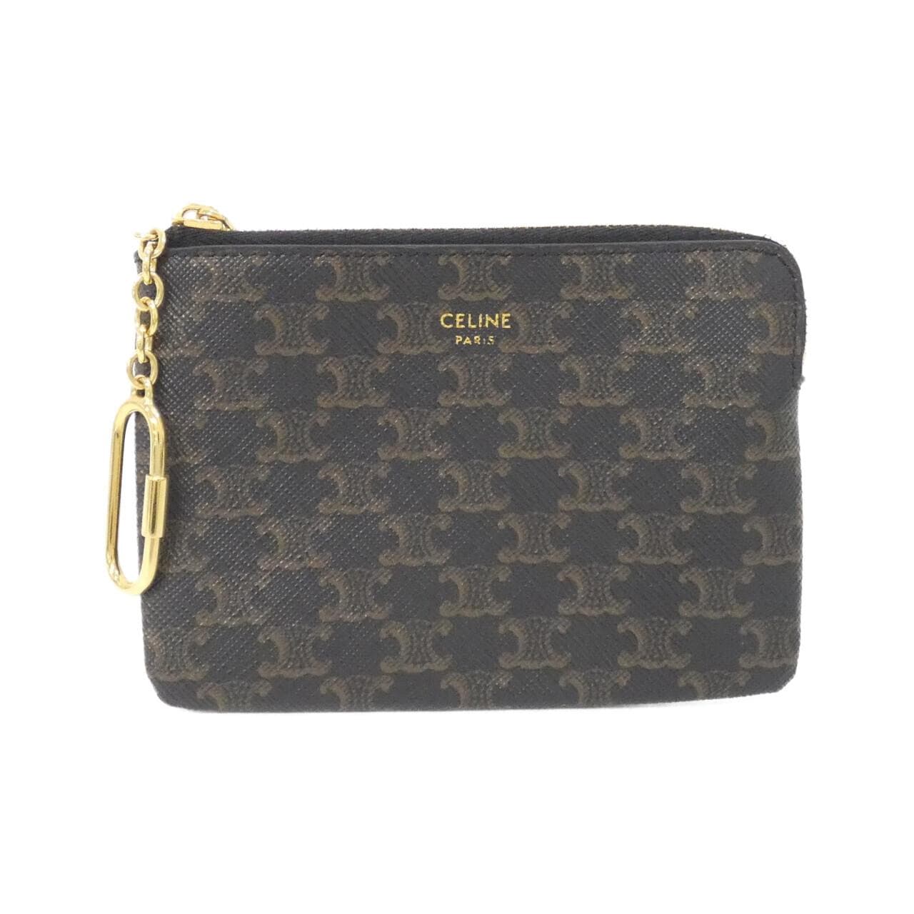 CELINE 10C662BTA Coin Case Canvas