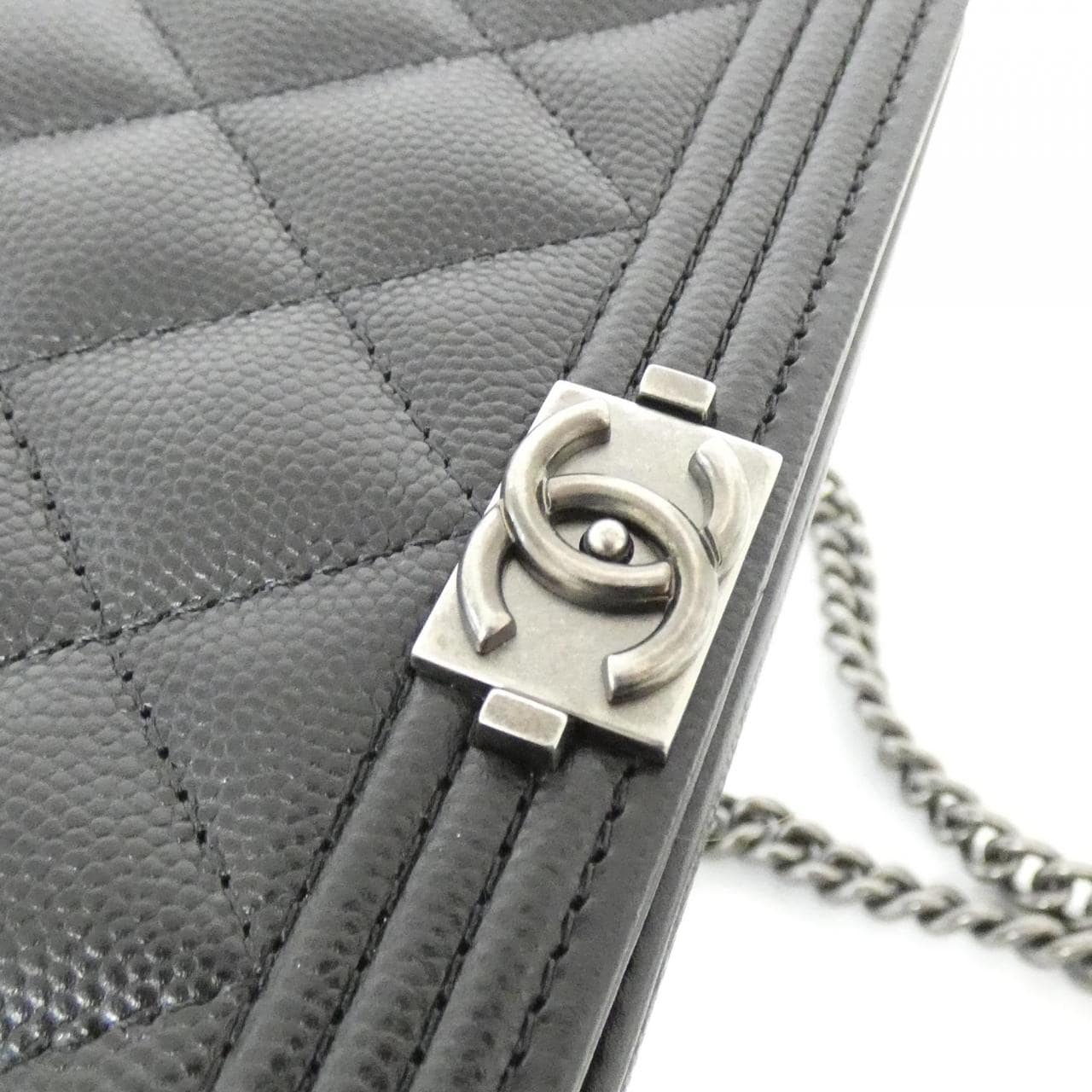 CHANEL Boy Chanel AP1117 Wallet Grained Calfskin 4