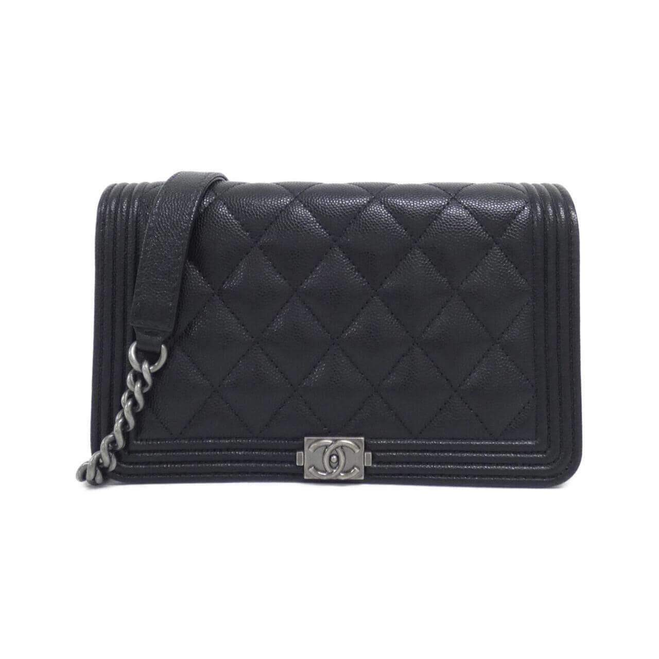 CHANEL Boy Chanel AP1117 Wallet Grained Calfskin