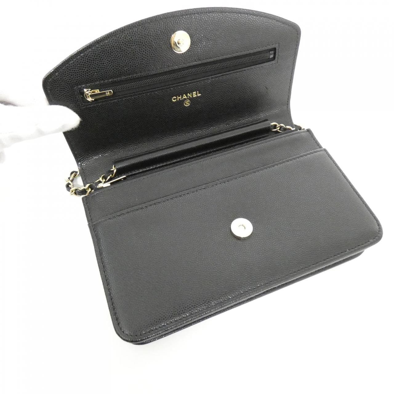 CHANEL AP4653 銀包 荔枝紋牛皮 5