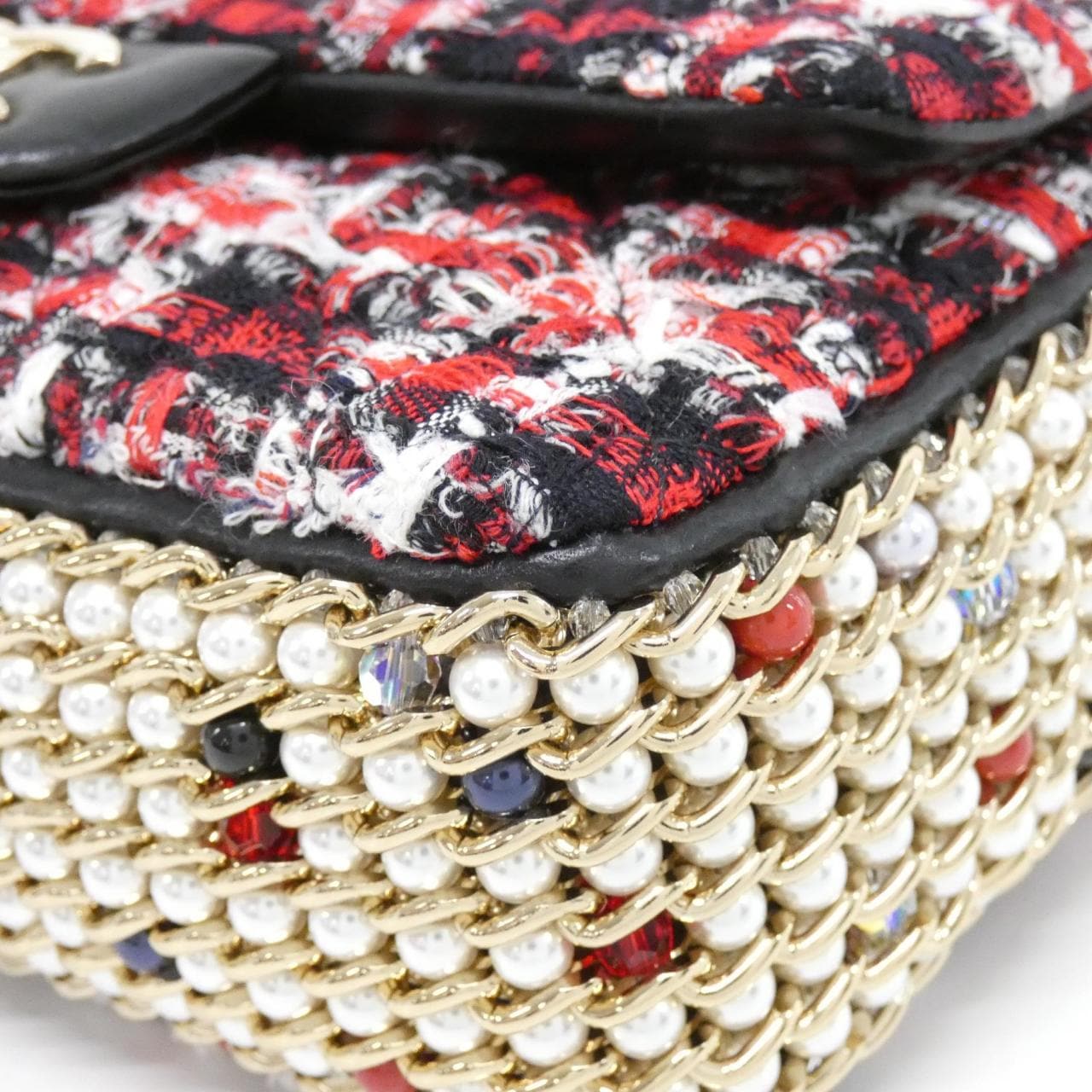 CHANEL Chanel 19 AS1740 肩背包 粗花呢 3