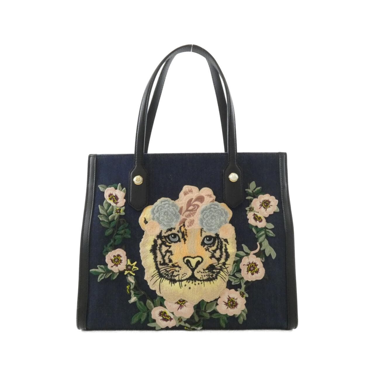 GUCCI 456545 K7YAG 手提包 牛仔布
