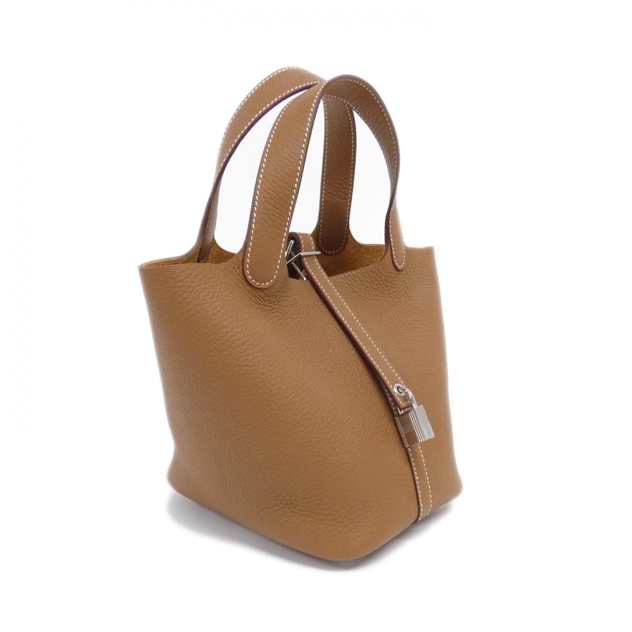 HERMES Picotin 056289CK Handbag Clemence