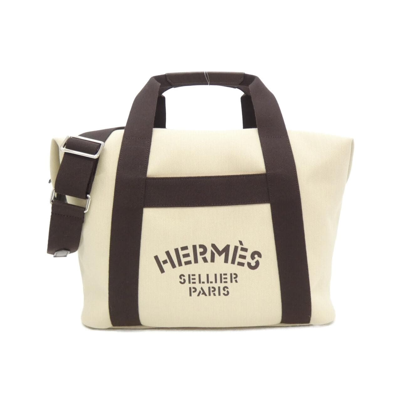 HERMES 001060EK Handbag Canvas
