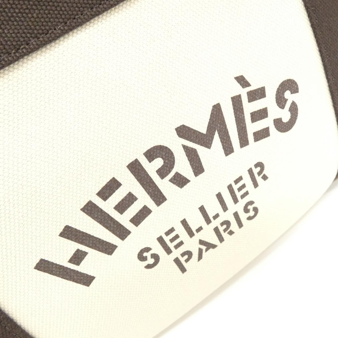 HERMES 001060EK Handbag Canvas 4