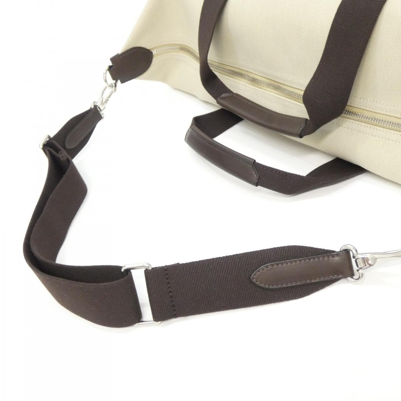 HERMES 001060EK Handbag Canvas 5